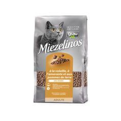 Croquettes naturelles grau MIEZELINOS pour chats volaille et amaranthe