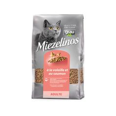 Croquettes naturelles grau MIEZELINOS pour chats Volaille et saumon