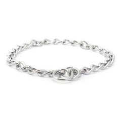 Collier-chaîne Ancol à maillons en métal chromé ultra-solide et léger