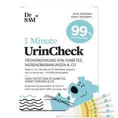 Lot de 5 Bandelettes test urinaire chien chat Dr. SAM Résultat 1minute