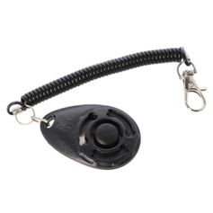 Clicker chien noir avec dragonne Dingo pour éducation chiots et chiens