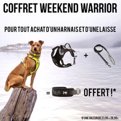 Coffret Weekend Warrior Hurtta Harnais et Laisse + Collier OFFERT !