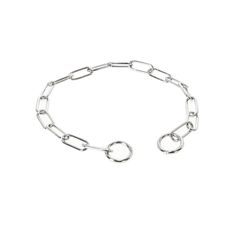 Collier chaîne chien DingoGear à maillons allongés acier chromé