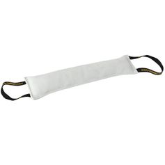 Boudin pour chien en cuir solide à mordre à 2 anses 50 x 8 cm