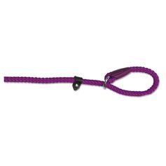 Collier laisse en nylon Ancol 120 cm x 12 mm rose