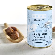 Pâtée pour chiens Agneau et huile de lin 6 x 400 g