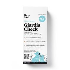 Lot de 2 tests antigéniques Giardia Check pour chiens et chats