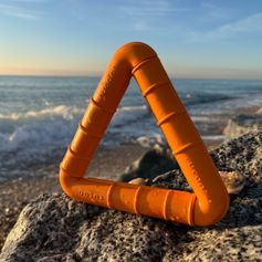 Jouet aquatique chien flottant rucan TriWater caoutchouc solide 16 cm