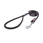 Longe chien en corde d'escalade noire à mousqueton Twist