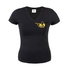 T-shirt en coton pour femme à col V Julius-K9 noir